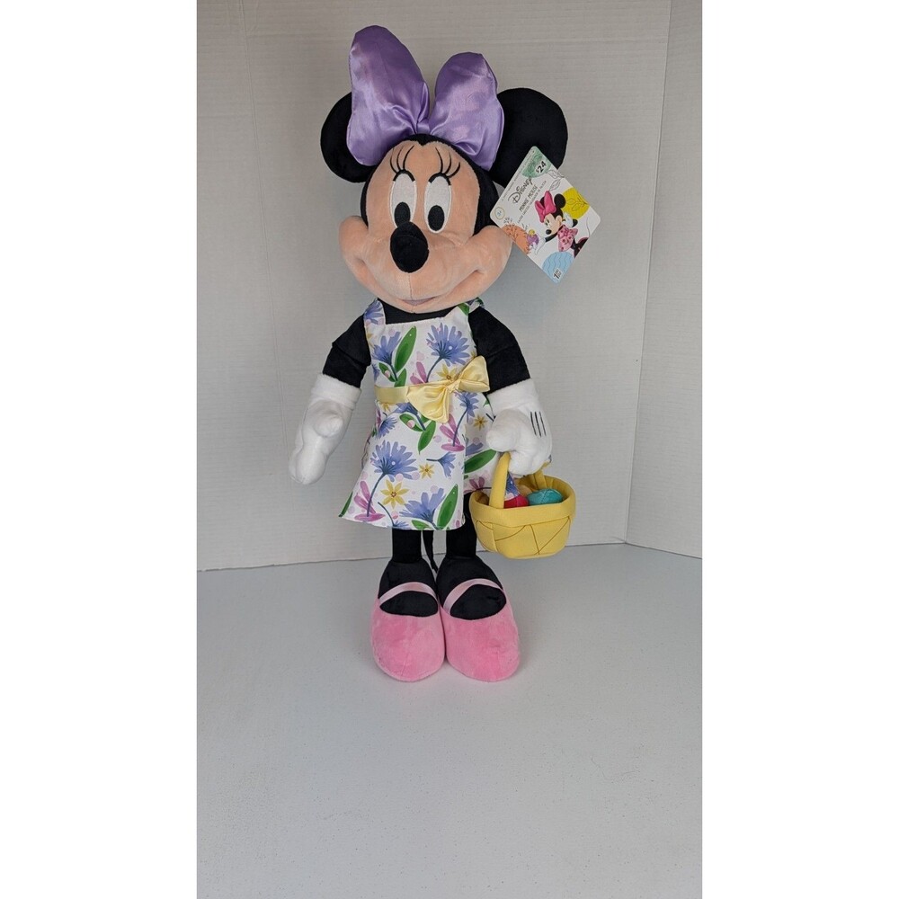 Disney Minnie Mouse 2022 Easter Floral Spring Dress Egg Hunt Door Greeter 24"